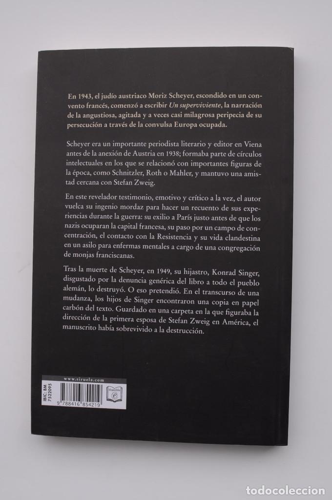 Libros: Un superviviente - SCHEYER, Moriz - Foto 4