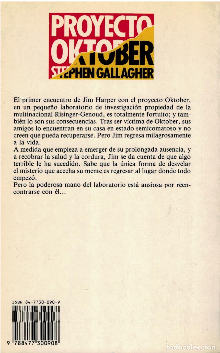 Libros: Proyecto Oktober - Stephen Gallagher - Foto 2