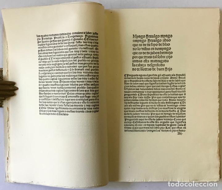 Libros: COPLAS DE MINGO REVULGO (1485). - Foto 4