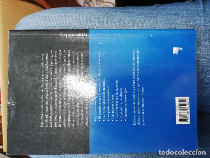 Libros: Educar a un adolescente. Bernab&eacute; Tierno - Foto 2