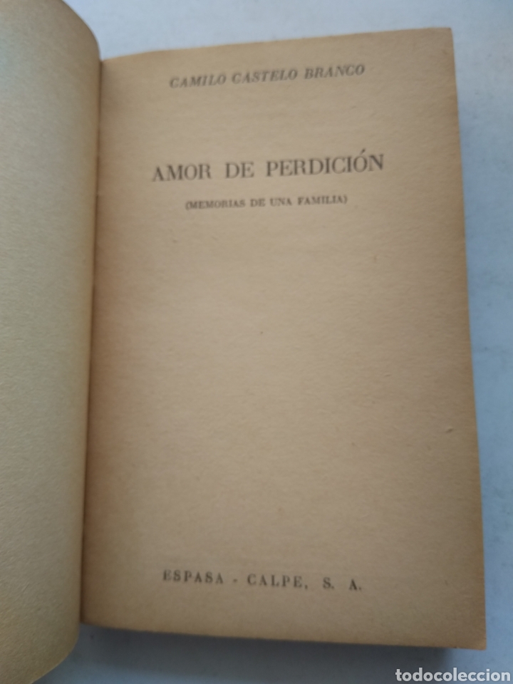 Libros: AMOR DE PERDICI&Oacute;N/CAMILO CASTELO BRANCO - Foto 2