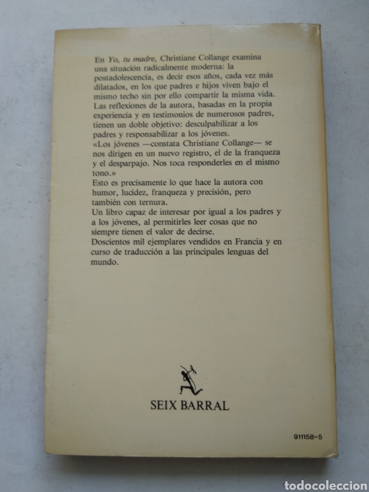 Libros: YO, TU MADRE/CHRISTIANE COLLANGE - Foto 4