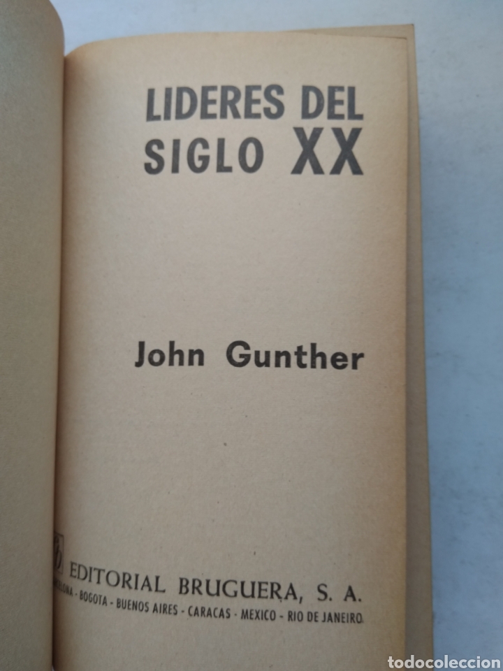 Libros: LIDERES DEL SIGLO XX/JOHN GUNTHER - Foto 2