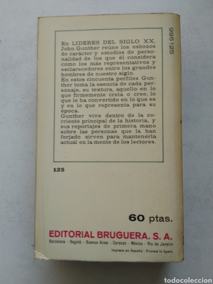 Libros: LIDERES DEL SIGLO XX/JOHN GUNTHER - Foto 4