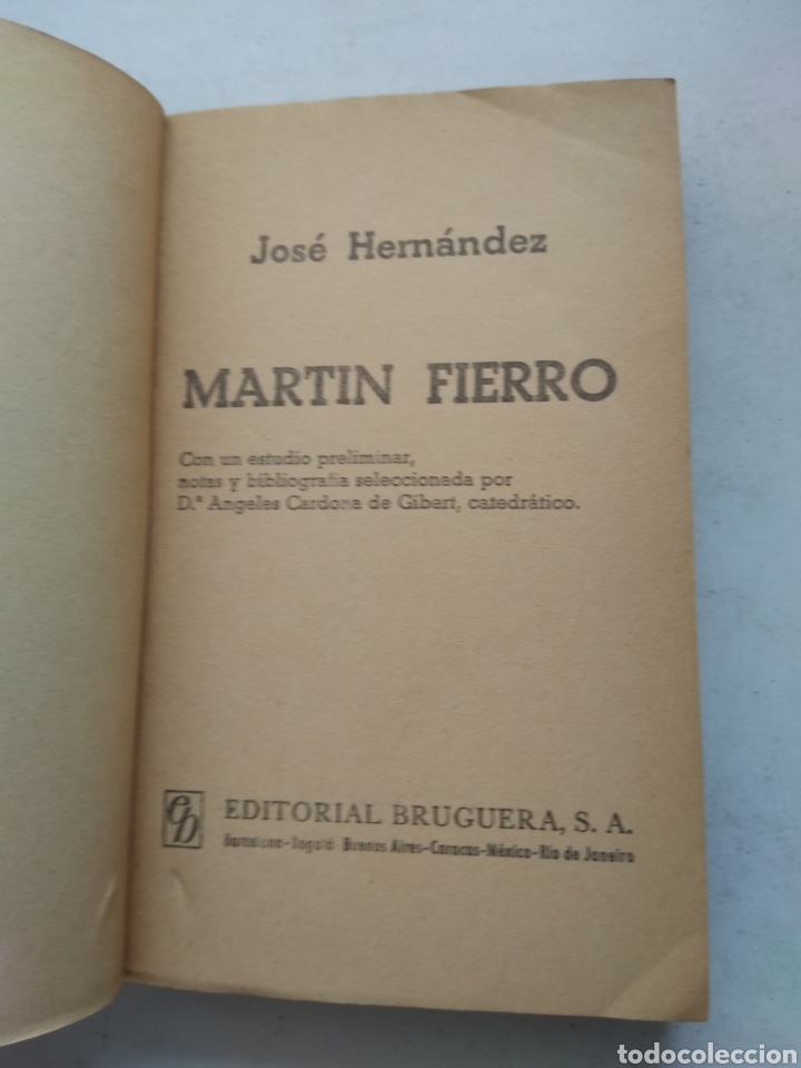 Libros: MARTIN FIERRO/JOSE HERN&Aacute;NDEZ - Foto 2