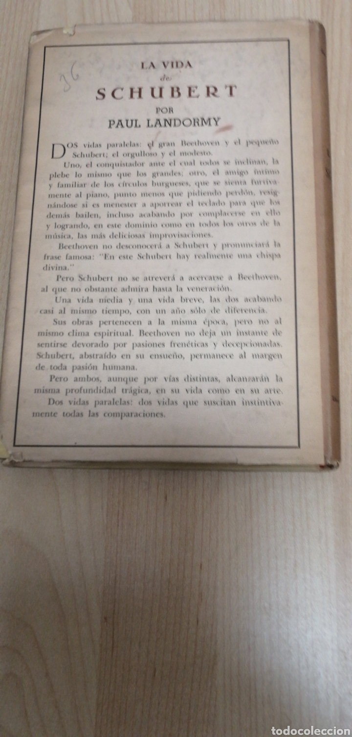 Libros: La vida de Schubert - Landormy Paul - Foto 2
