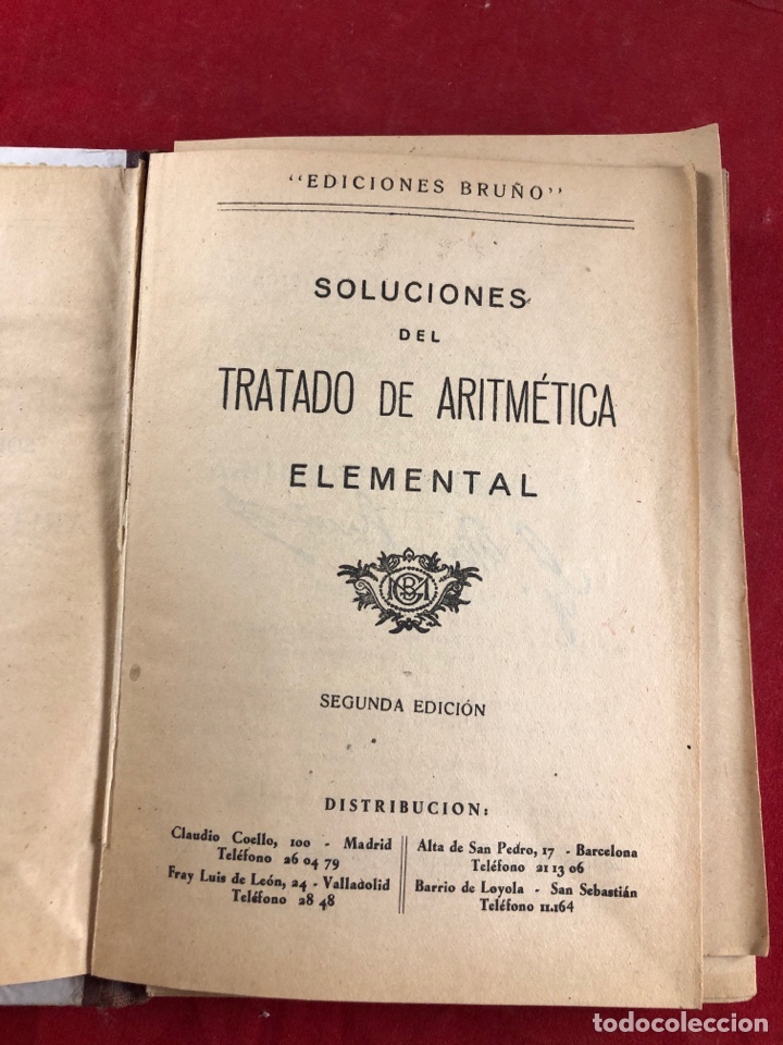Libros: Tratado de aritm&eacute;tica elemental - Foto 2