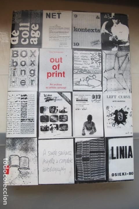 Libros: OUT OF PRINT. AN ARCHIVE AS ARTISTIC CONCEPT .GUY SCHRAENEN. DISE&Ntilde;O