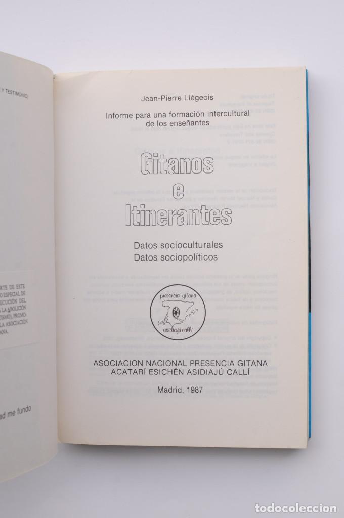 Libros: Gitanos e itinerantes - LI&Eacute;GEOIS, Jean - Pierre - Foto 2