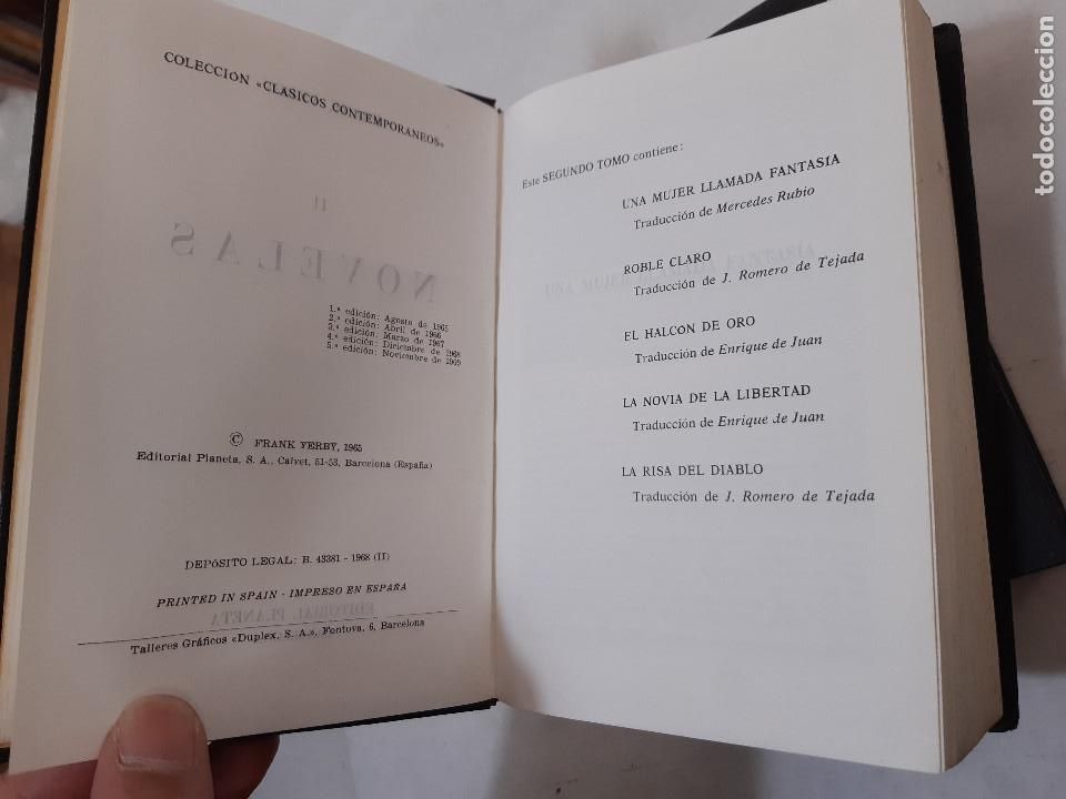 Libros: NOVELAS (2 TOMOS) - YERBY, FRANK - Foto 6