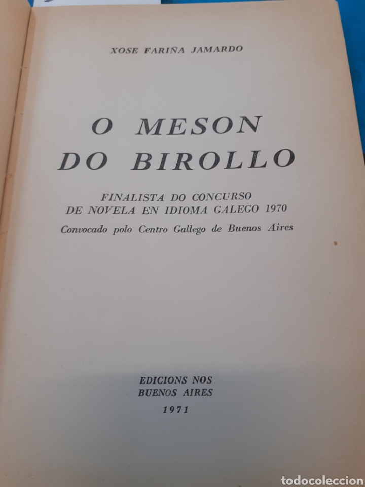 Libros: O MESON DO BIROLLO - FARI&Ntilde;A JAMARDO,Xose - Foto 1