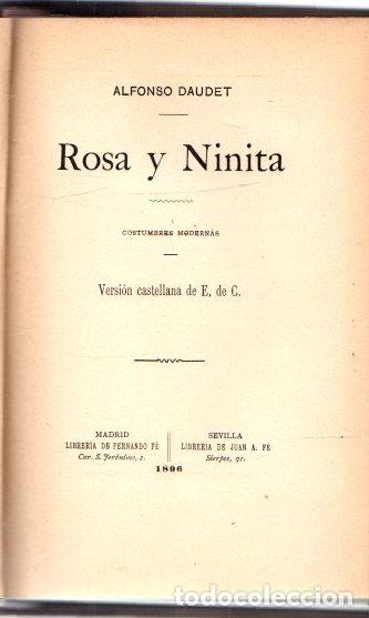 Libros: Rosa y Ninita - Daudet, Alfonso - Foto 1