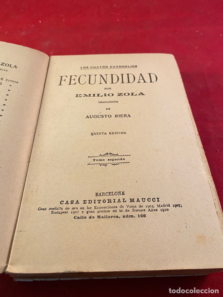 Libros: Fecundidad - obras de E.Zola - Foto 2