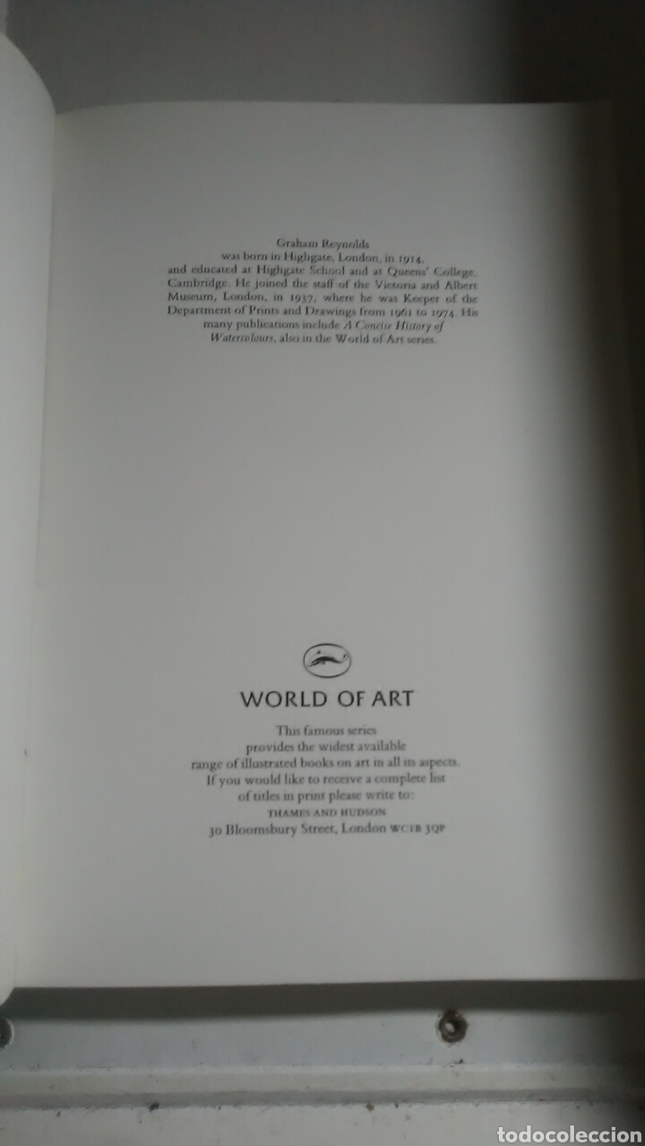 Libros: Turner. Grahan Reynolds. Thames and Hudson. 1969 - Foto 2