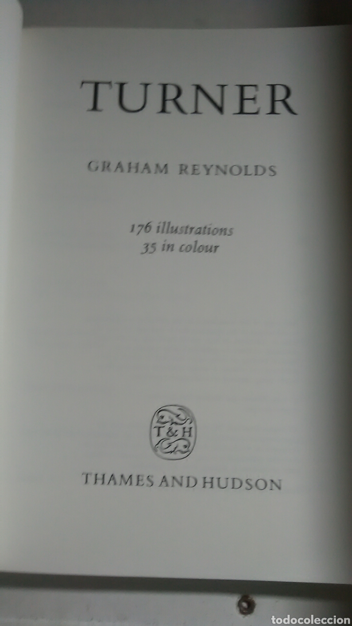 Libros: Turner. Grahan Reynolds. Thames and Hudson. 1969 - Foto 3
