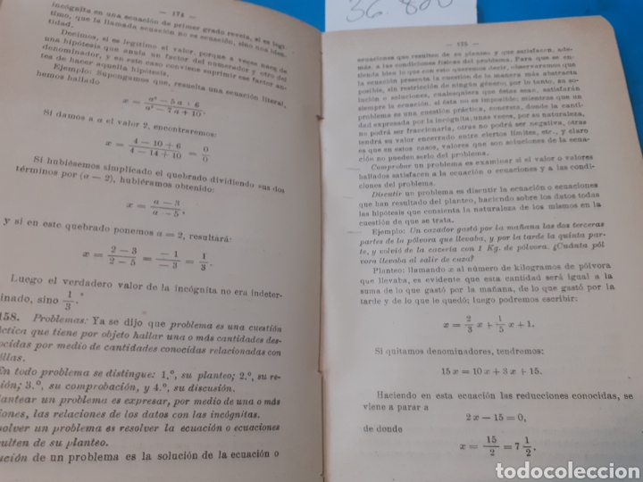 Libros: CURSO DE ALGEBRA - LLARDENT Y ESMET,Antonio - Foto 4