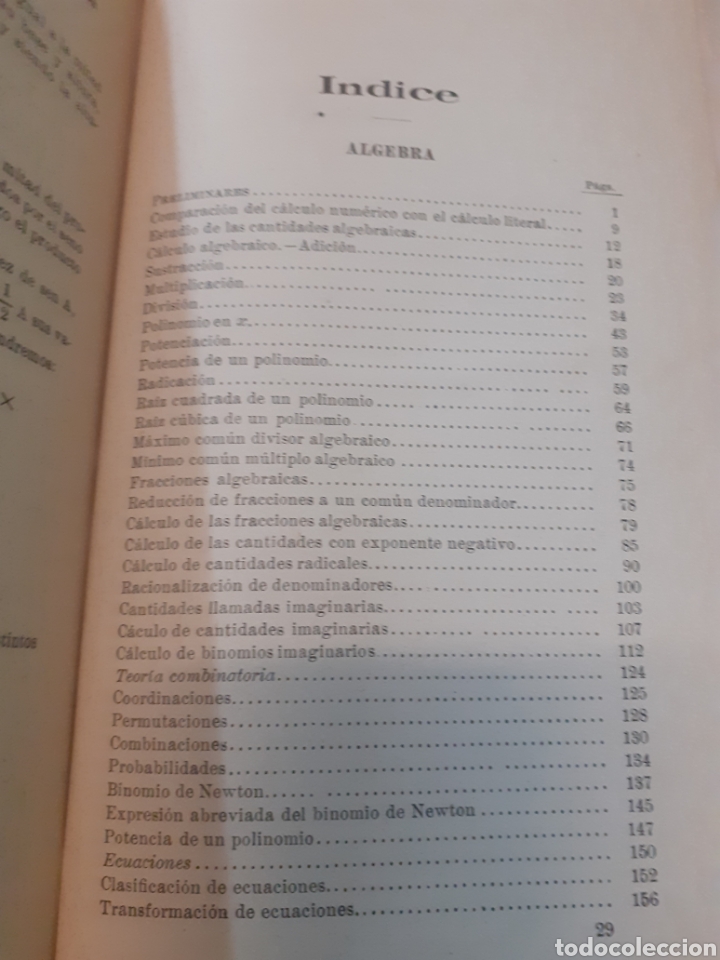 Libros: CURSO DE ALGEBRA - LLARDENT Y ESMET,Antonio - Foto 5