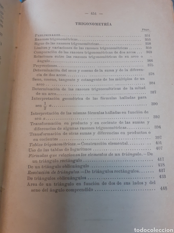 Libros: CURSO DE ALGEBRA - LLARDENT Y ESMET,Antonio - Foto 6