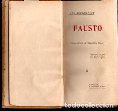 Libros: FAUSTO - Ivan Turgueneff - Foto 4