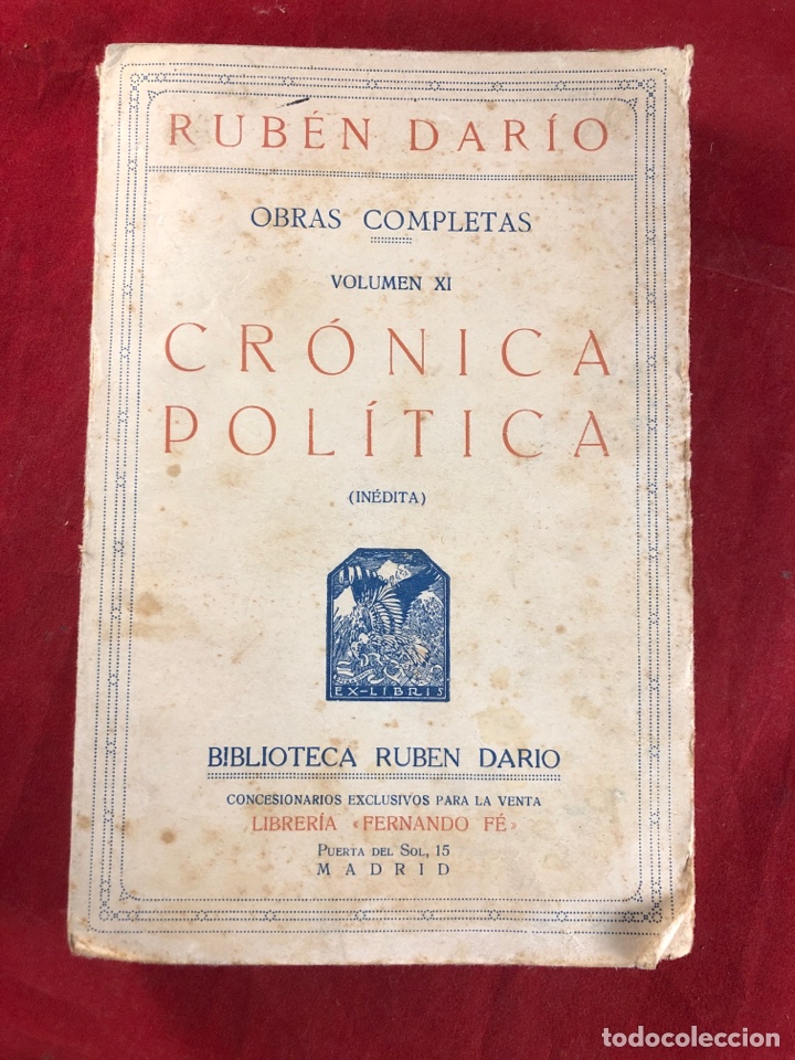 Libros: Rub&eacute;n Dar&iacute;o cr&oacute;nica pol&iacute;tica - Foto 1