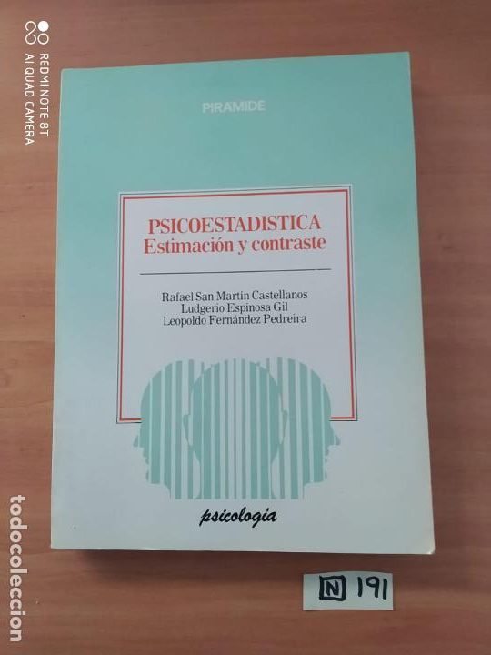 Libros: Psicoestad&iacute;stica estimaci&oacute;n y contraste - Foto 1