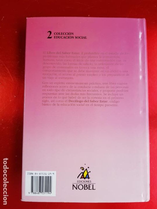 Libros: LIBRO-EL LIBRO DE SABER ESTAR,2-CAMILO L&Oacute;PEZ-EDICIONES NOBEL S.A.-1992-SOBRECUBIERTA - Foto 3