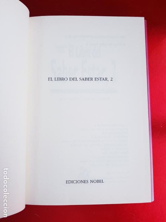 Libros: LIBRO-EL LIBRO DE SABER ESTAR,2-CAMILO L&Oacute;PEZ-EDICIONES NOBEL S.A.-1992-SOBRECUBIERTA - Foto 7