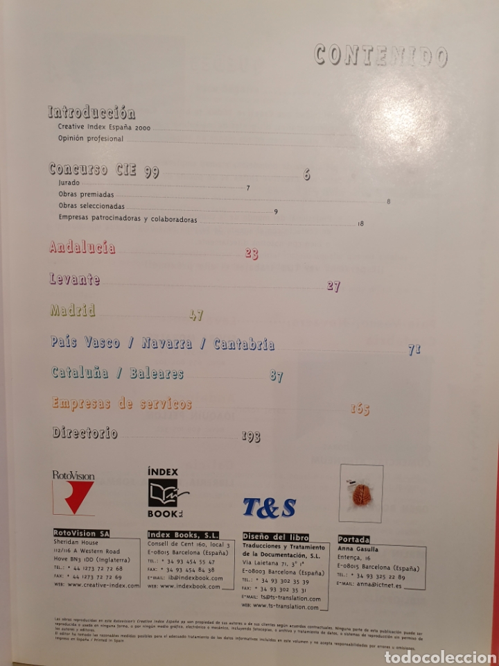 Libros: ROTOVISIONS CREATIVE INDEX. ESPA&Ntilde;A 1999. - Foto 6