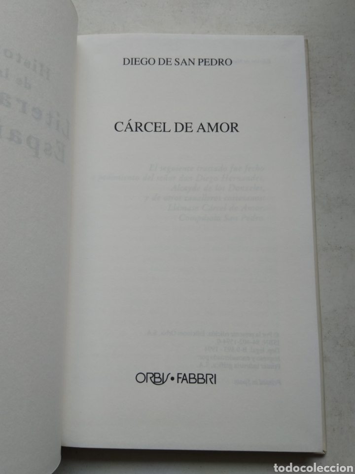 Libros: CARCEL DE AMOR/DIEGO DE SAN PEDRO - Foto 2