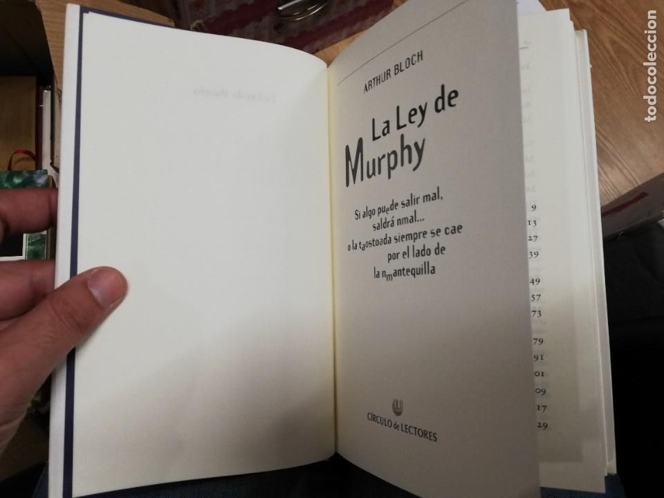 Libros: LA LEY DE MURPHY. ARTHUR BLOCH. (MPC-6) - Foto 3