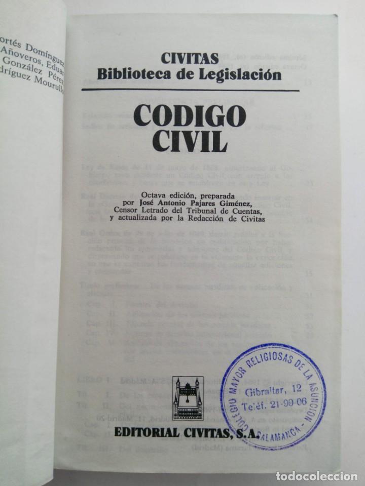 Libros: C&Oacute;DIGO CIVIL - EDITORIAL CIVITAS - Foto 2