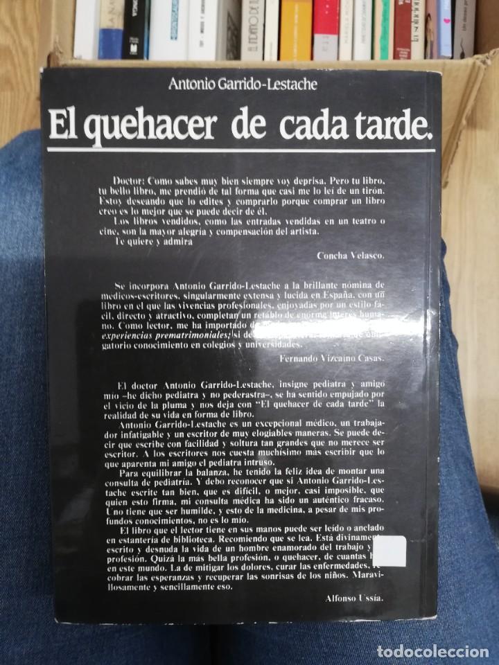 Libros: EL QUEHACER DE CADA TARDE. ANTONIO GARRIDO-LESTACHE. 1&ordf; EDICI&Oacute;N - Foto 5