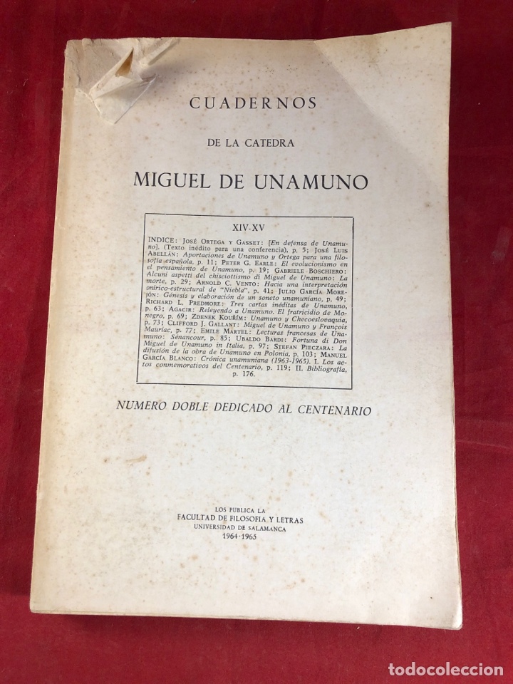 Libros: CUADERNOS DE LA C&Aacute;TEDRA MIGUEL DE UNAMUNO - Foto 1
