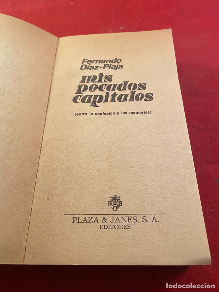Libros: Mis pecados capitales - Fernando D&iacute;az - Plaja - Foto 2