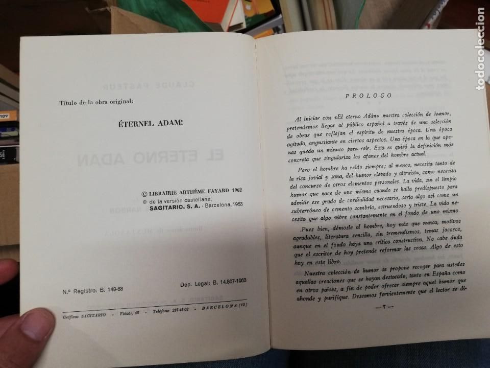 Libros: El eterno Ad&aacute;n. Claude Pasteur - Foto 3