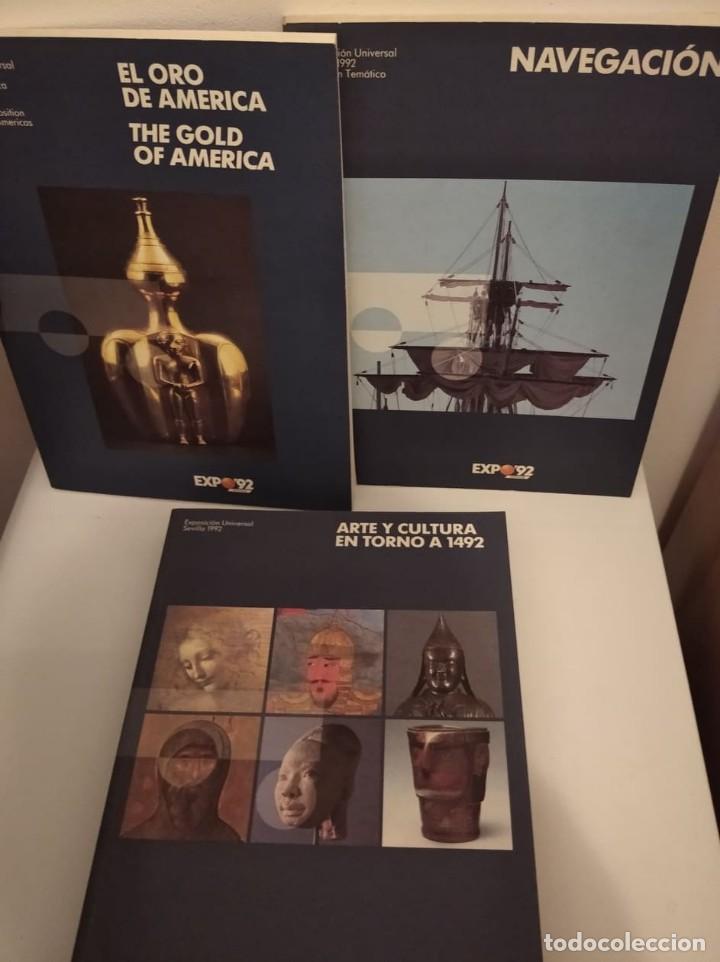 Libros: 3 LIBROS EXPO 92 DE SEVILLA CON ILUSTRACIONES - Foto 1