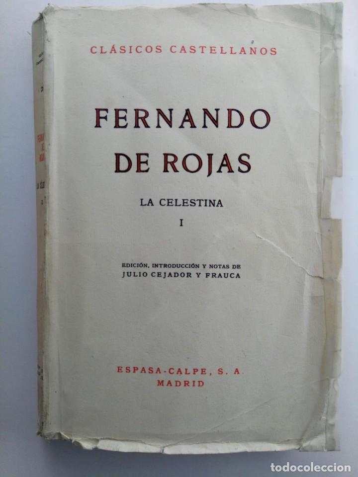 Libros: LA CELESTINA I - FERNANDO DE ROJAS - ESPASA-CALPE - Foto 1