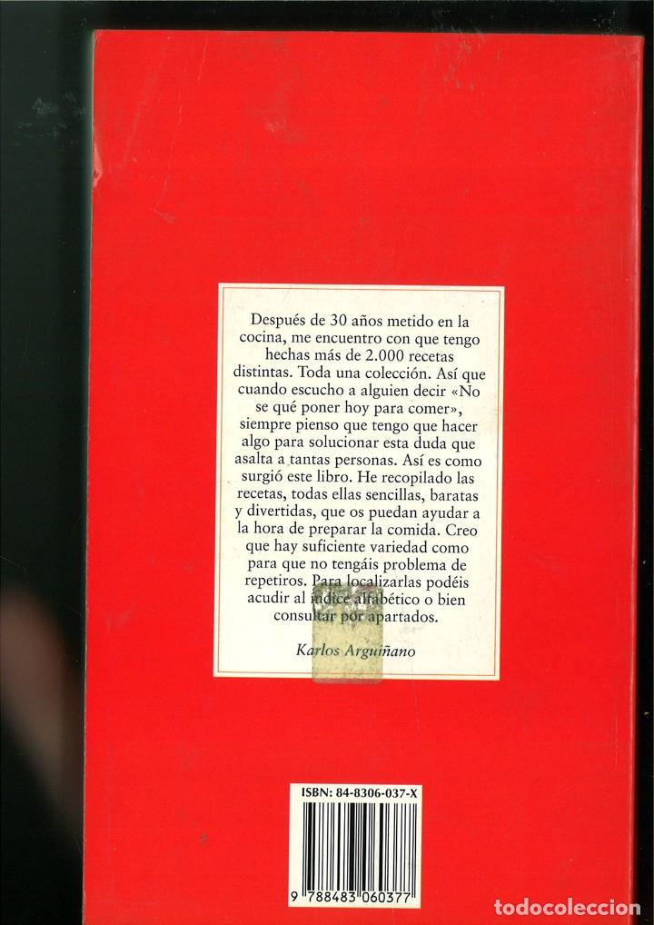 Libros: 1.069 RECETAS. Karlos Argui&ntilde;ano - Foto 2