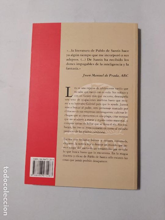 Libros: Las Plantas Carnivoras - Pablo De Santis. TDK559 - - Foto 2