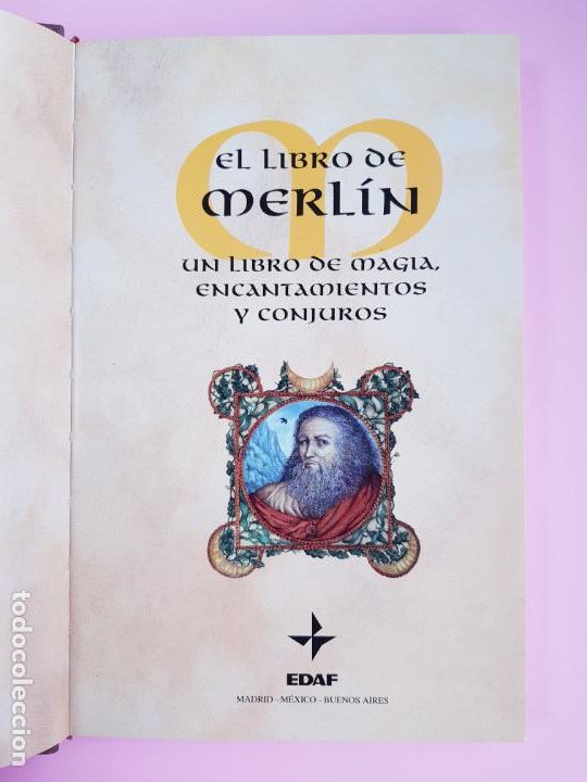 Libros: LIBRO-EL LIBRO DE MERL&Iacute;N-UN LIBRO DE MAGIA ENCANTAMIENTOS Y CONJUROS-EXCELENTE - Foto 5