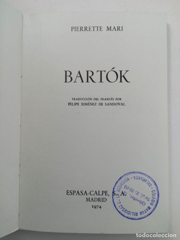 Libros: BARTOK - PIERRETTE MARI - ESPASA-CALPE - Foto 2