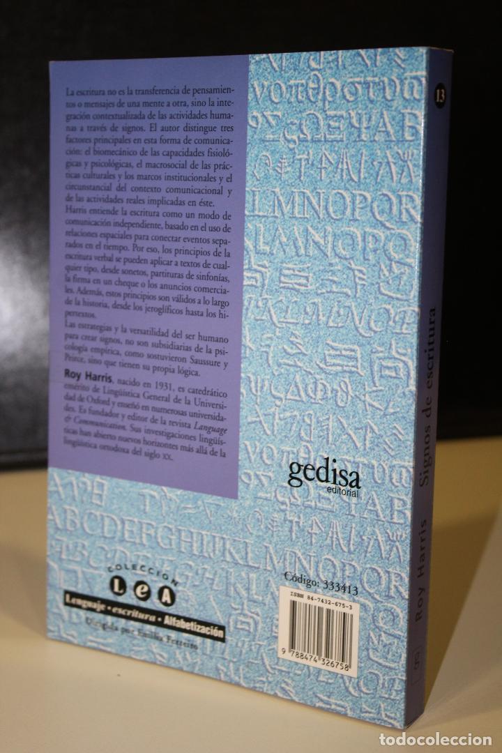 Libros: Signos de escritura - Harris, Roy. - Foto 2