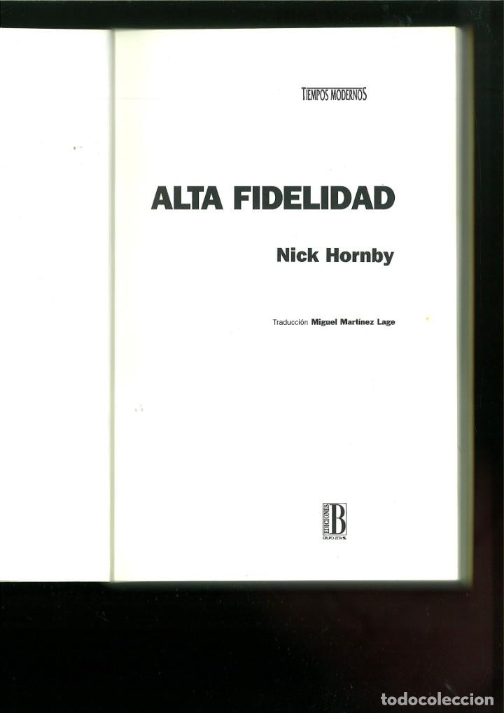 Libros: ALTA FIDELIDAD. Nick Hornby - Foto 2
