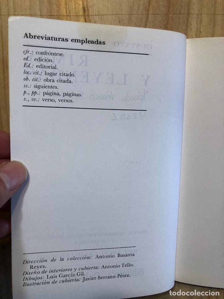 Libros: Rimas y leyendas - Gustavo Adolfo B&eacute;cquer - Foto 3