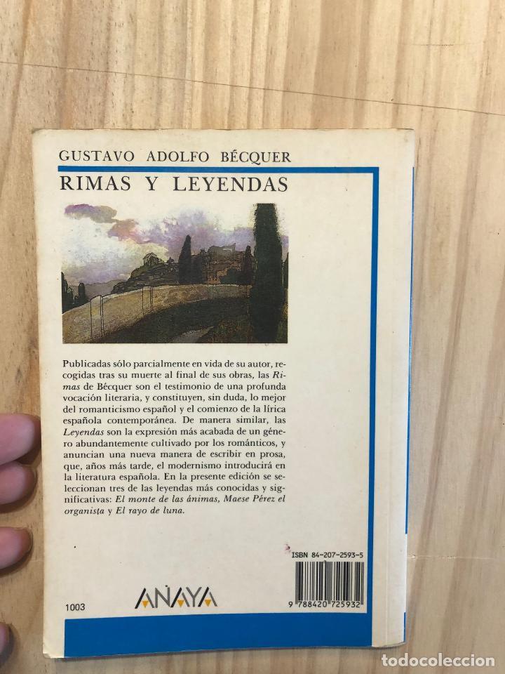 Libros: Rimas y leyendas - Gustavo Adolfo B&eacute;cquer - Foto 4