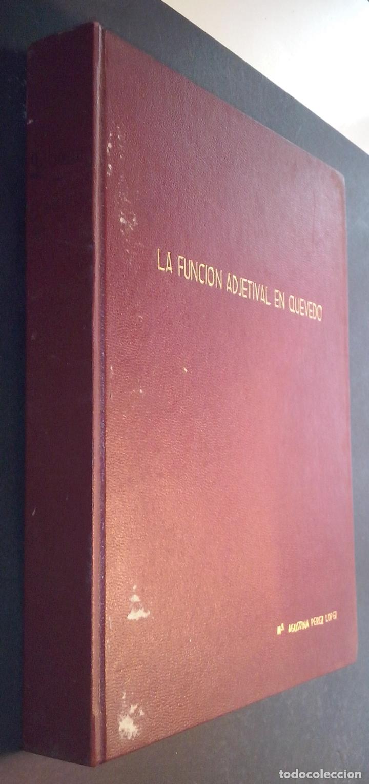 Libros: La funci&oacute;n adjetival en Quevedo - BUSTOS Y TOVAR, Eugenio de: