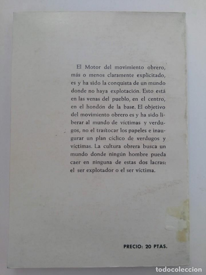 Libros: CULTURA OBRERA - J.BUENO LOSADA - Foto 2