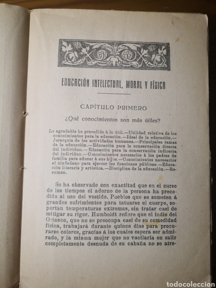 Libros: EDUCACI&Oacute;N INTELECTUAL, MORAL Y F&Iacute;SICA, HERBERT SPENCER - Foto 3