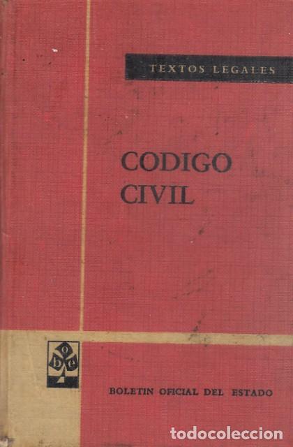 Libros: TEXTOS LEGALES. CODIGO CIVIL - BOE - Foto 1