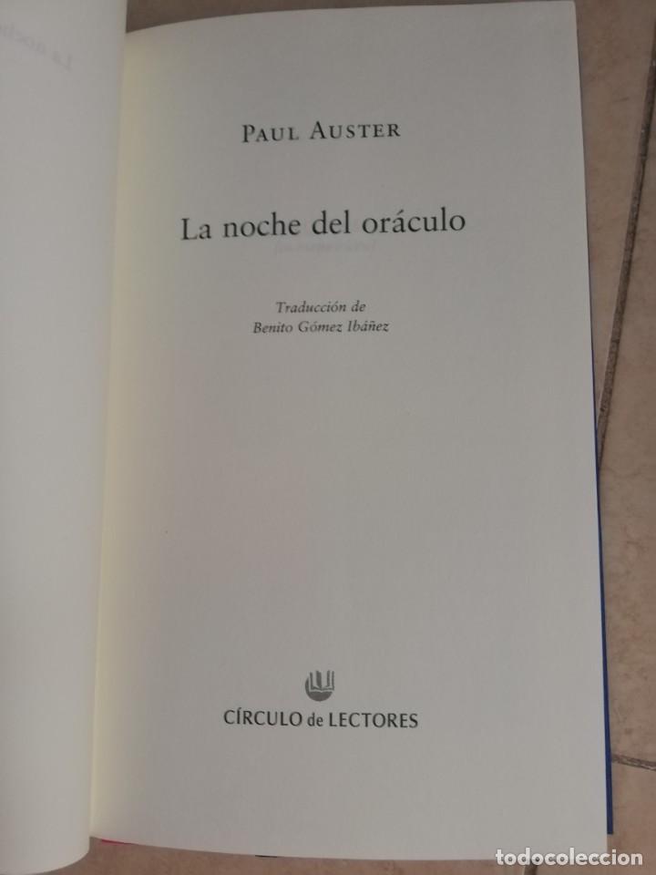 Libros: LA NOCHE DEL OR&Aacute;CULO. PAUL AUSTER. LOTE DE 6 LIBROS. - Foto 8